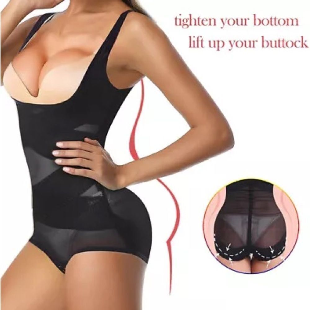 Black Women's Full-Body Shapewear Bodysuit